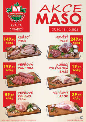 leták MAKOVEC a.s. – maso uzeniny