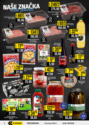 JIP Cash & Carry České Budějovice, Most, Náchod, Polička, Sušice a Svoboda nad Úpou od 7.10. do 13.10.2026