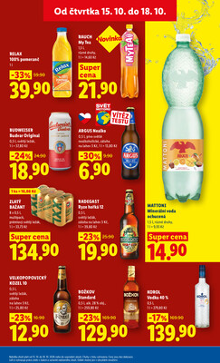 Lidl Čtvrtek od 15.10. do 18.10.2026