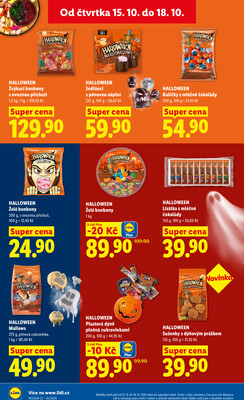 Lidl Čtvrtek od 15.10. do 18.10.2026