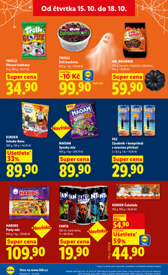 Lidl Čtvrtek od 15.10. do 18.10.2026