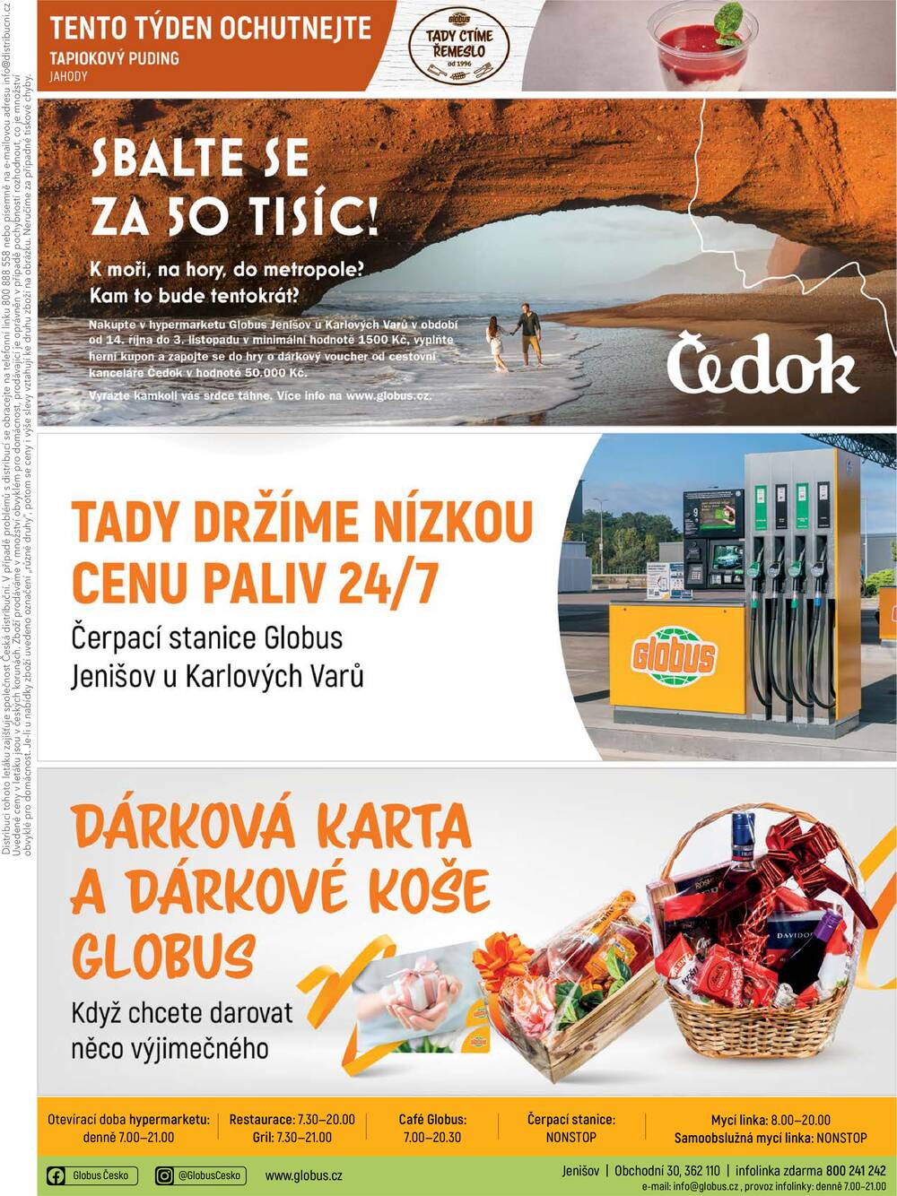 Akční leták Globus 14.10. - 20.10.2026 - Globus Jenišov u Karlových Varů