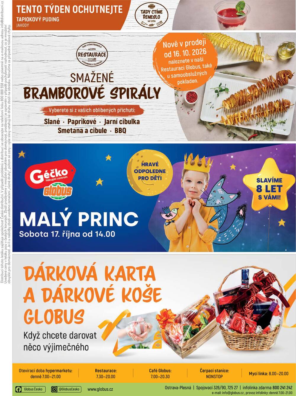 Akční leták Globus 14.10. - 20.10.2026 - Globus Ostrava