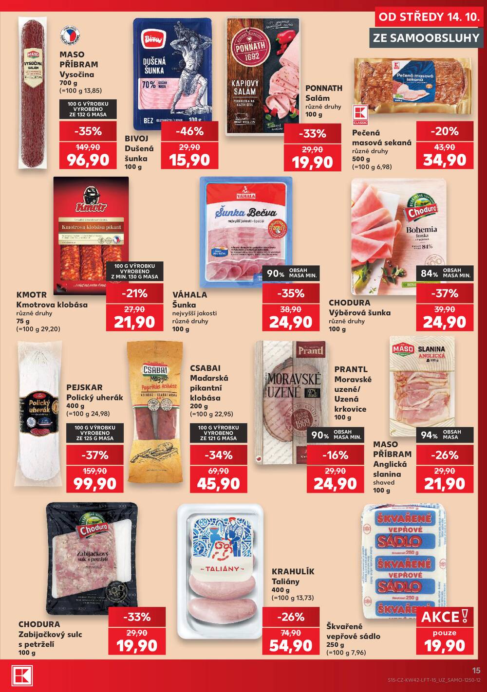 Kaufland 14.10. - 20.10. - Kaufland - Veselí nad Lužnicí - Budějovická
