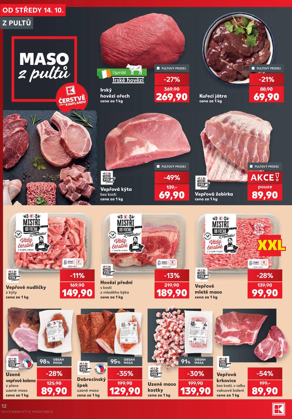 Leták Kaufland - Kaufland 14.10. - 20.10. - Kaufland - Ústí nad Labem (Všebořická) - strana 12