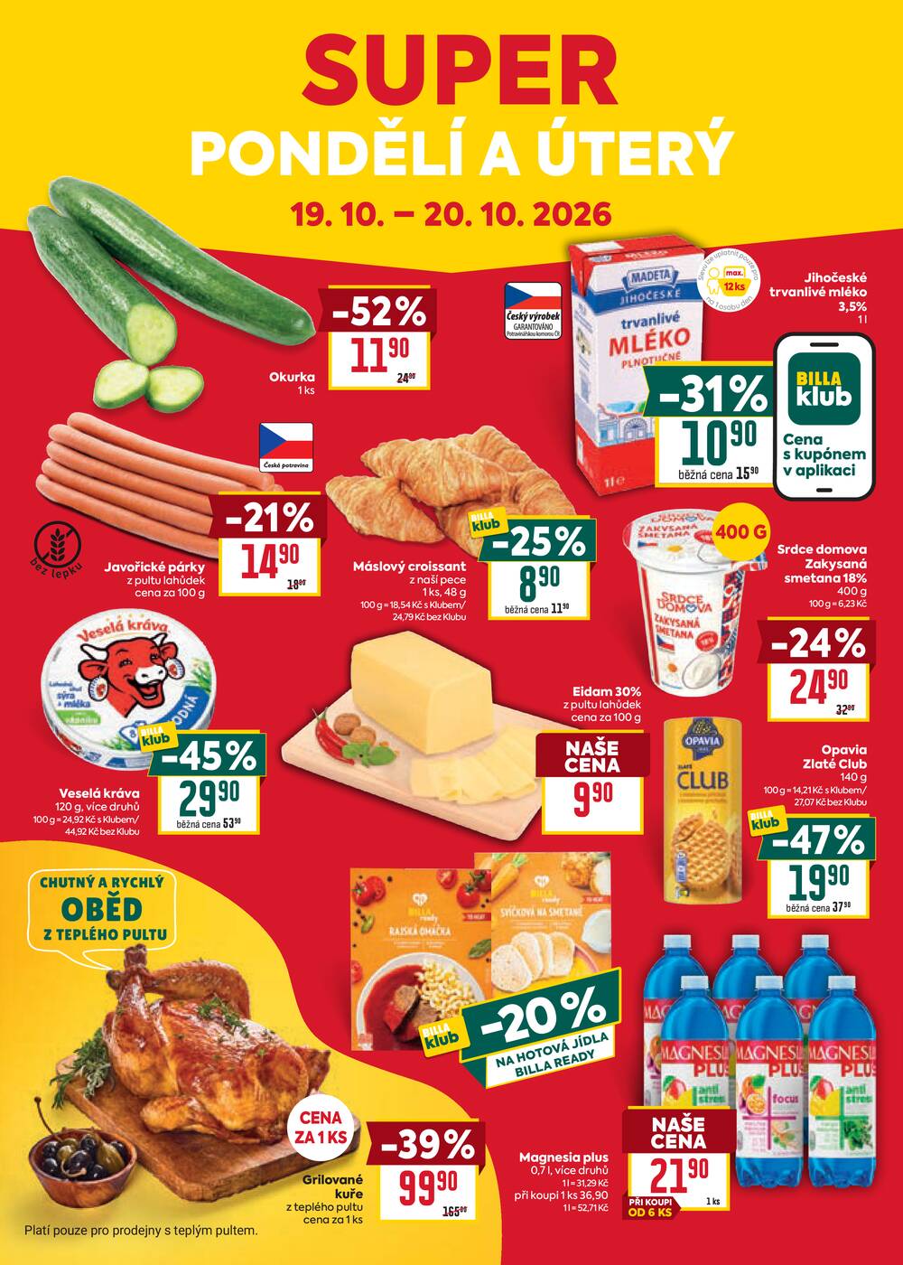 BILLA od 14.10. do 20.10.2026