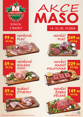 leták MAKOVEC a.s. – maso uzeniny