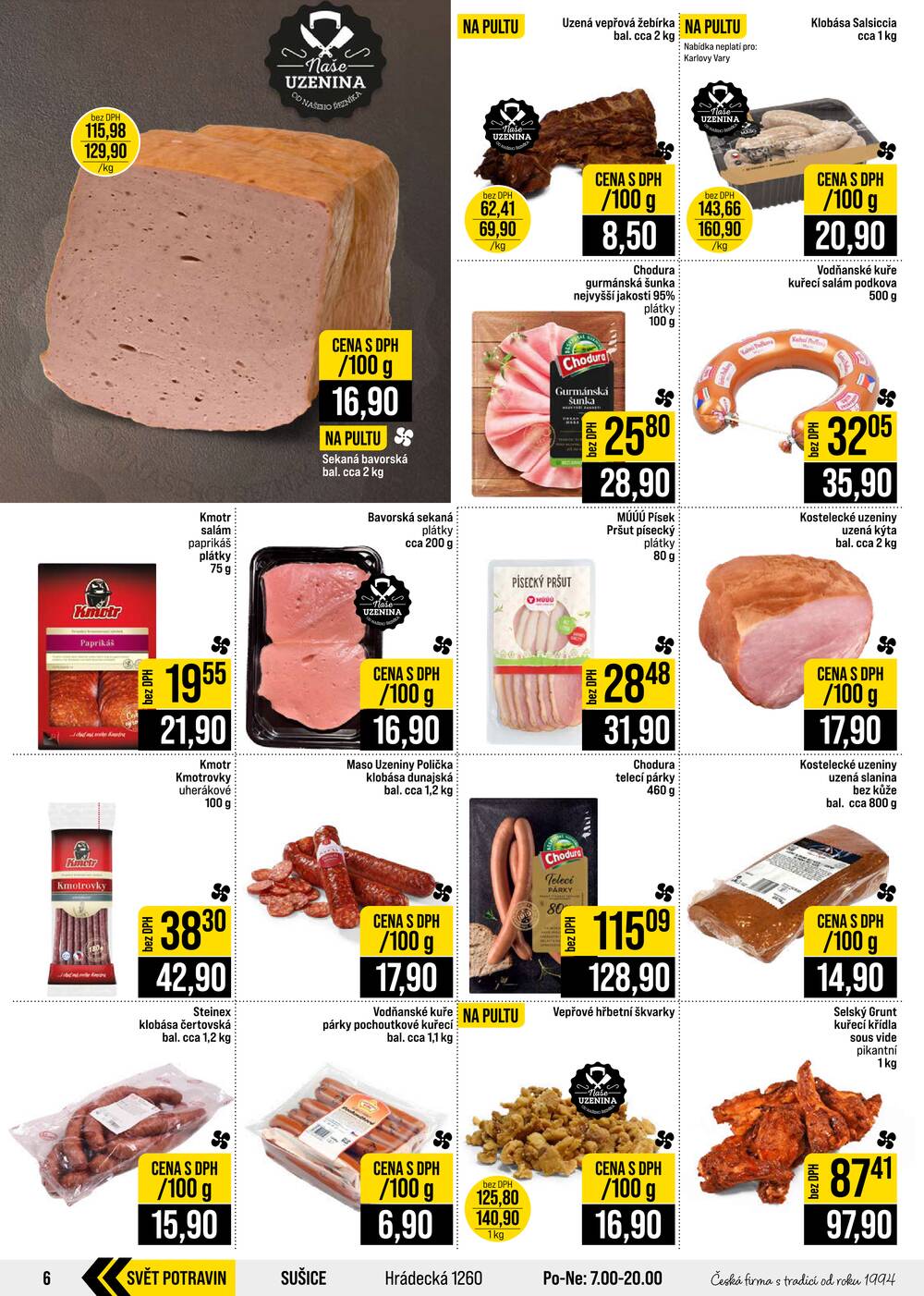 Leták JIP - JIP Cash & Carry Brno, Praha, Ostrava, Jilemnice, Pardubice, Ostrava, Karlovy Vary, Olomouc a Zlín od 14.10. do 20.10.2026 - strana 6 Leták JIP - JIP Cash & Carry Brno, Praha, Ostrava, Jilemnice, Pardubice, Ostrava, Karlovy Vary, Olomouc a Zlín od 14.10. do 20.10.2026 - strana 6