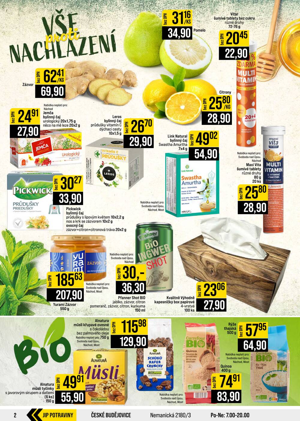 Leták JIP - JIP Cash & Carry České Budějovice, Most, Náchod, Polička, Sušice a Svoboda nad Úpou od 14.10. do 20.10.2026 - strana 2 Leták JIP - JIP Cash & Carry České Budějovice, Most, Náchod, Polička, Sušice a Svoboda nad Úpou od 14.10. do 20.10.2026 - strana 2