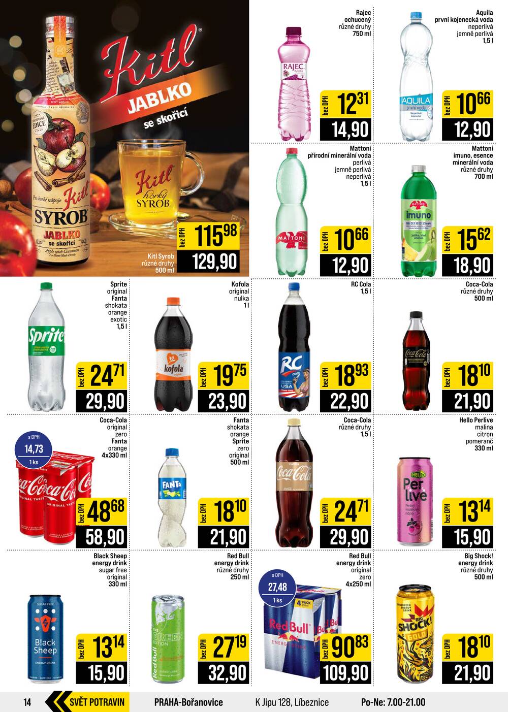JIP Cash & Carry České Budějovice, Most, Náchod, Polička, Sušice a Svoboda nad Úpou od 14.10. do 20.10.2026