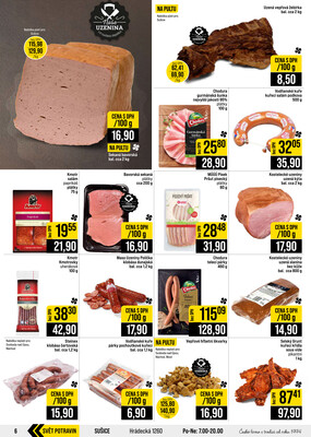 JIP Cash & Carry České Budějovice, Most, Náchod, Polička, Sušice a Svoboda nad Úpou od 14.10. do 20.10.2026