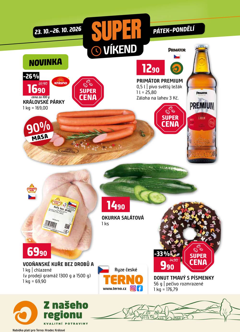 Leták Terno - Terno Víkendová akce od 23.10. do 26.10.2026 - strana 2 Leták Terno - Terno Víkendová akce od 23.10. do 26.10.2026 - strana 2