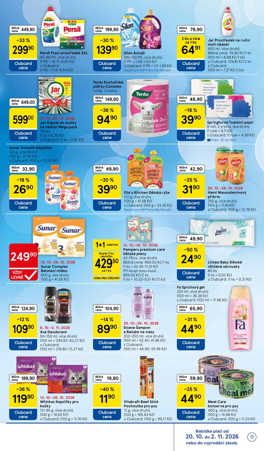 Tesco hypermarkety od 21.10. do 27.10.2026
