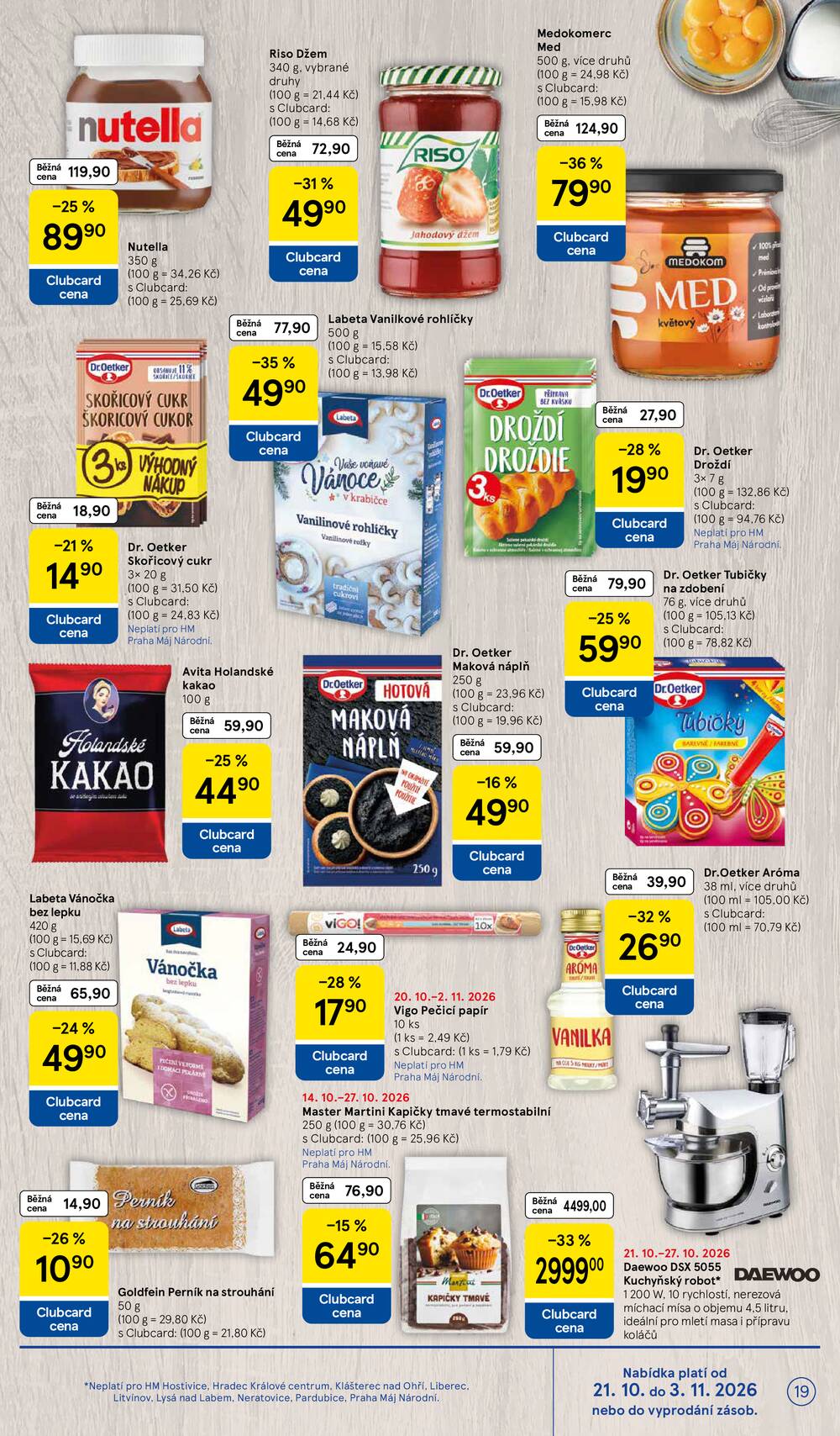 Tesco hypermarkety od 21.10. do 27.10.2026