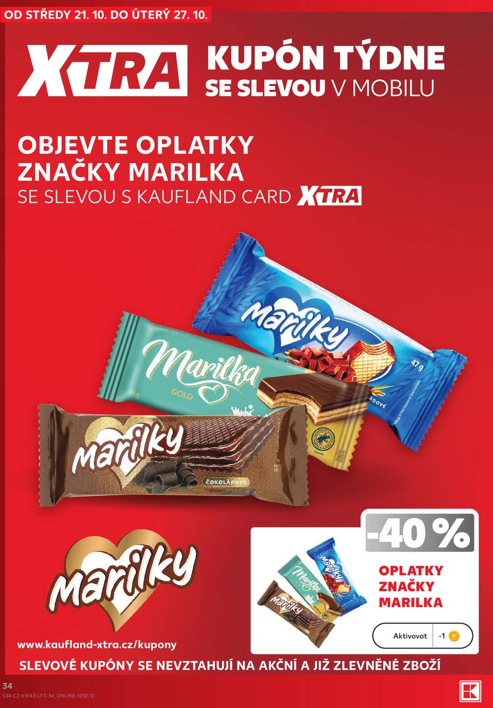 Leták Kaufland - Kaufland 21.10. - 27.10. - Kaufland - Strakonice - strana 34