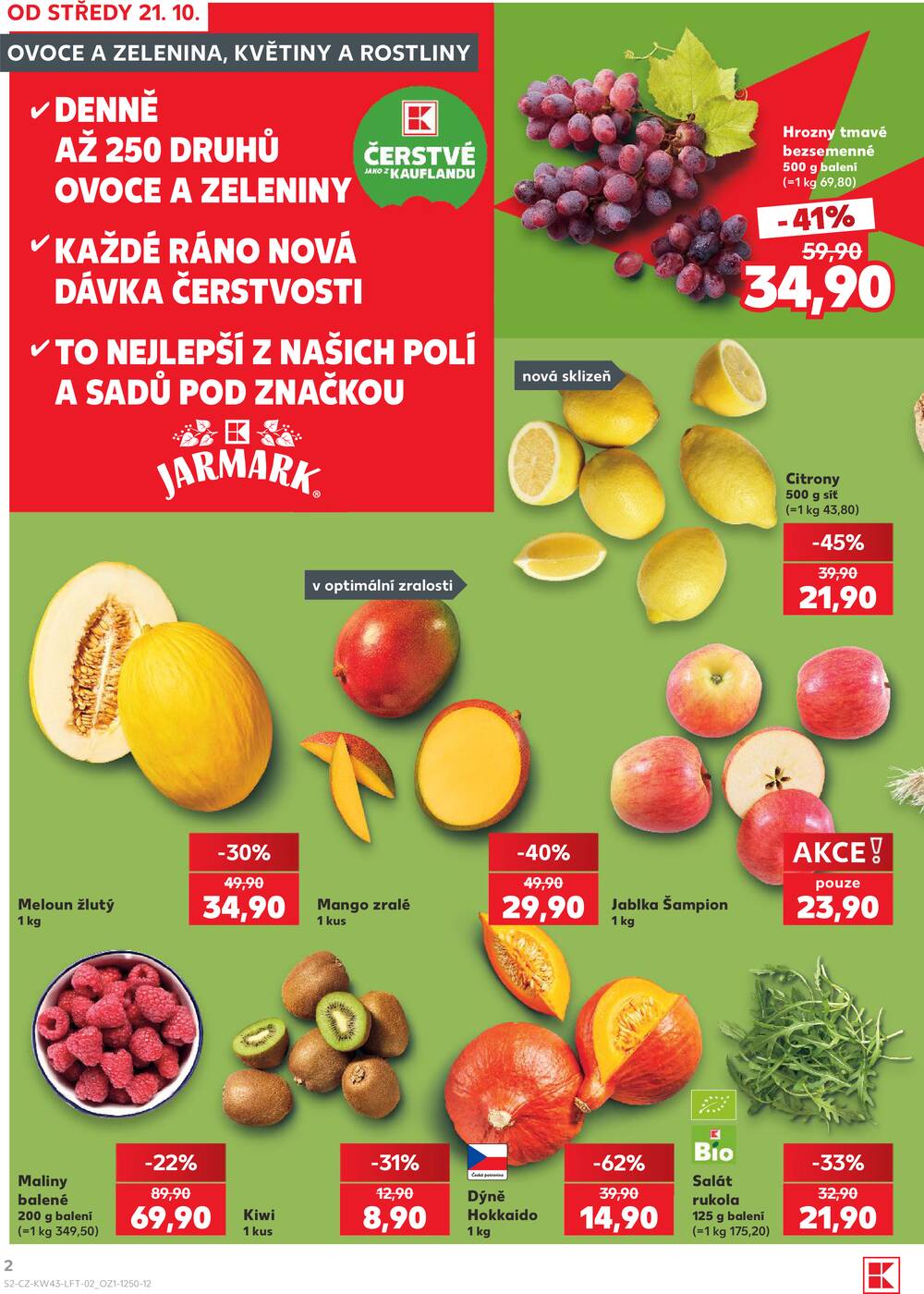Leták Kaufland - Kaufland 21.10. - 27.10. - Kaufland - Čáslav - strana 2 Leták Kaufland - Kaufland 21.10. - 27.10. - Kaufland - Čáslav - strana 2