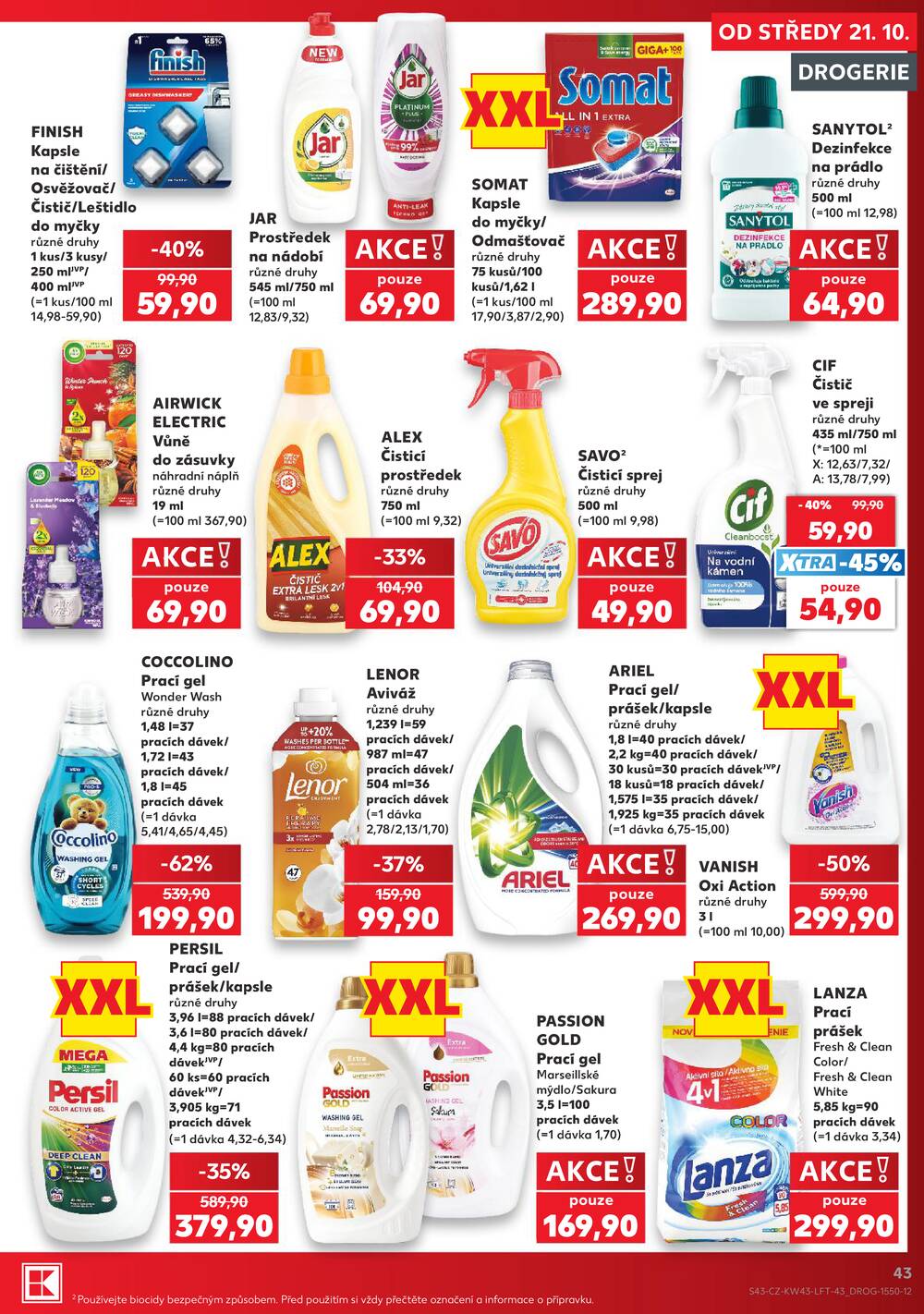 Leták Kaufland - Kaufland 21.10. - 27.10. - Kaufland - Litoměřice - strana 43 Leták Kaufland - Kaufland 21.10. - 27.10. - Kaufland - Litoměřice - strana 43