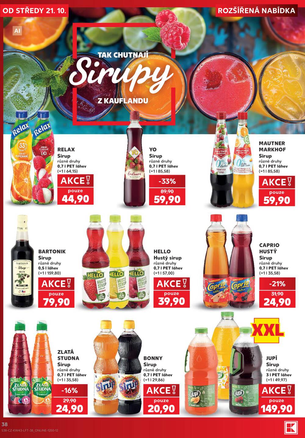Leták Kaufland - Kaufland 21.10. - 27.10. - Kaufland - Děčín - strana 38