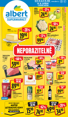 Leták Albert Supermarket od 21.10. do 27.10.2026