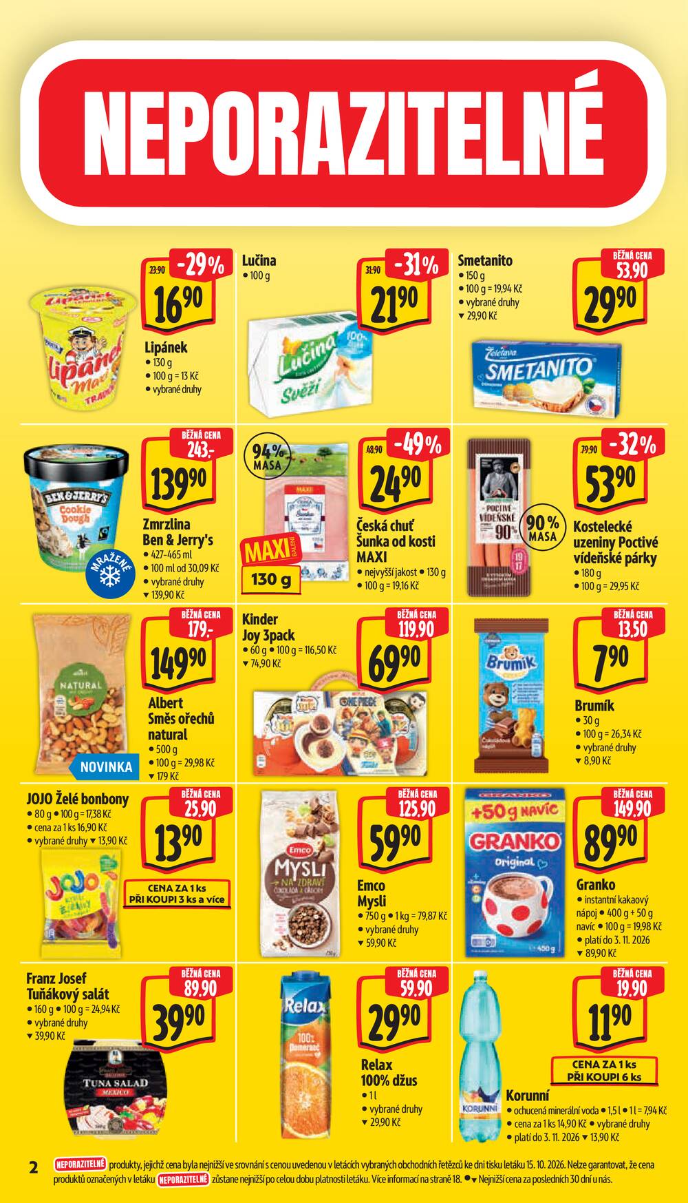 Leták Albert - Albert Supermarket Jihomoravský od 21.10. do 27.10.2026 - strana 6 Leták Albert - Albert Supermarket Jihomoravský od 21.10. do 27.10.2026 - strana 6