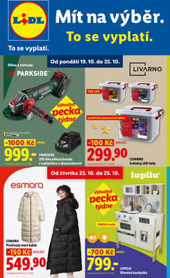 Lidl Spotřební zboží 19.10. - 25.10.