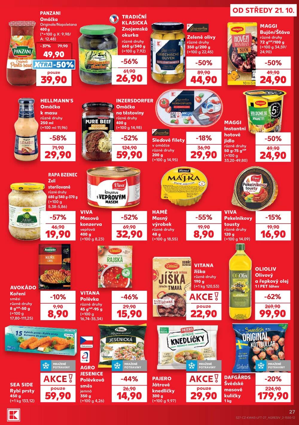 Kaufland 21.10. - 27.10. - Kaufland - Frýdek Místek