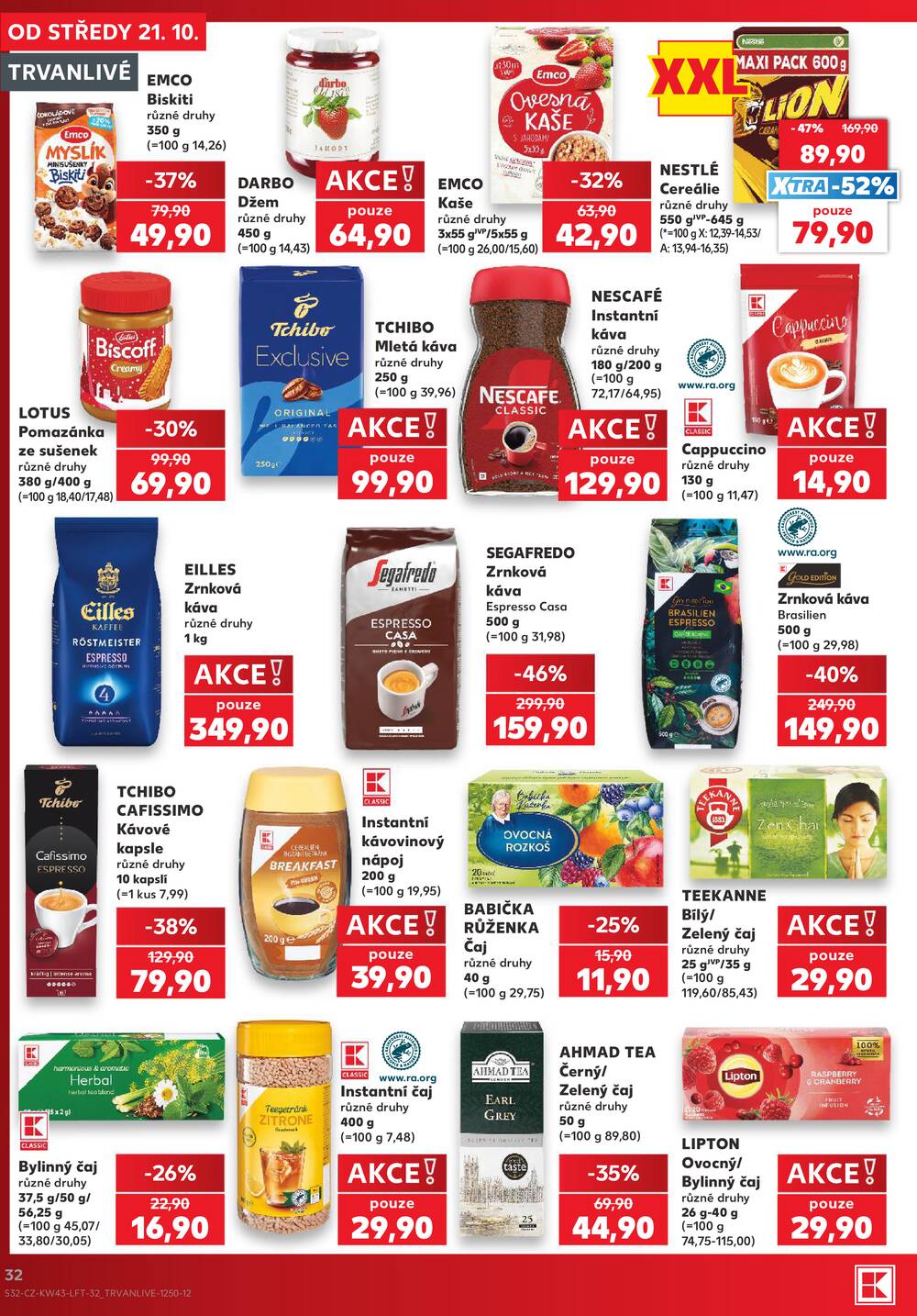 Kaufland 21.10. - 27.10. - Kaufland - Praha 8 (Malý Klín)