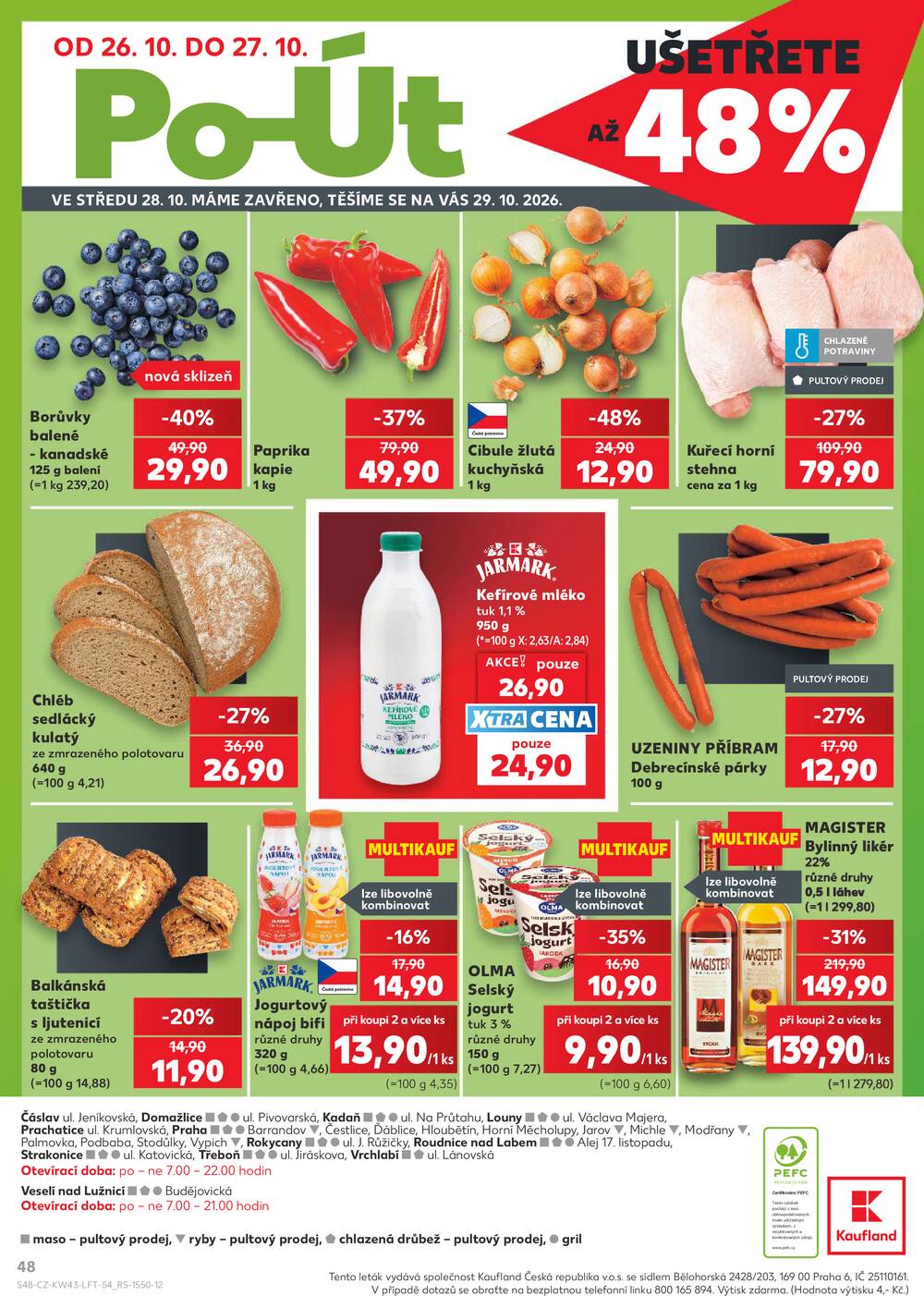 Leták Kaufland - Kaufland 21.10. - 27.10. - Kaufland - Praha 8 (Malý Klín) - strana 48