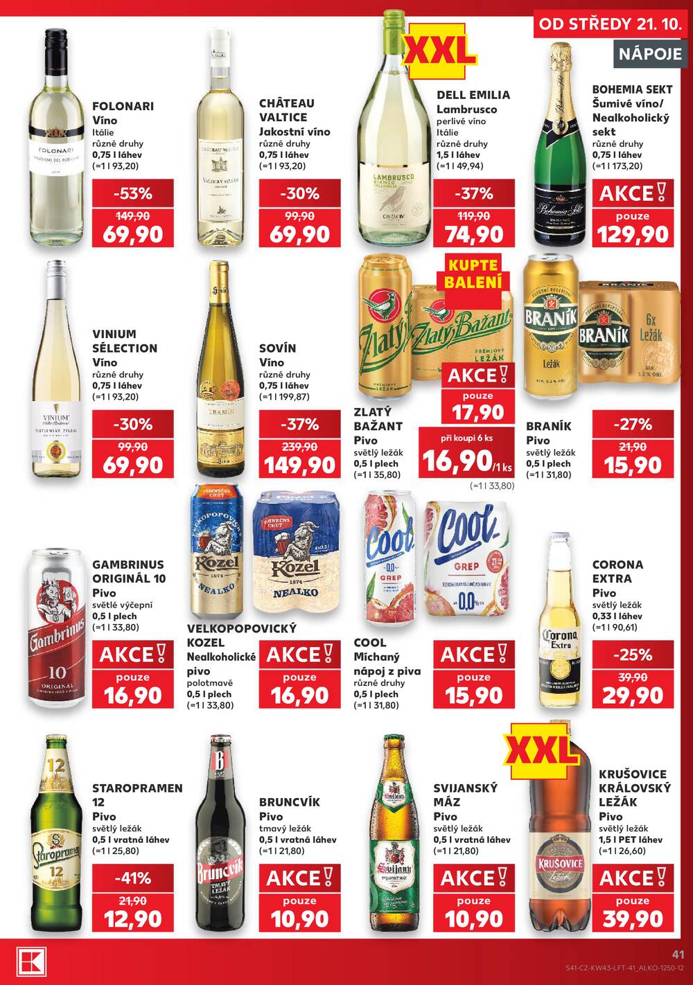 Kaufland 21.10. - 27.10. - Kaufland - Plzeň - Košutka
