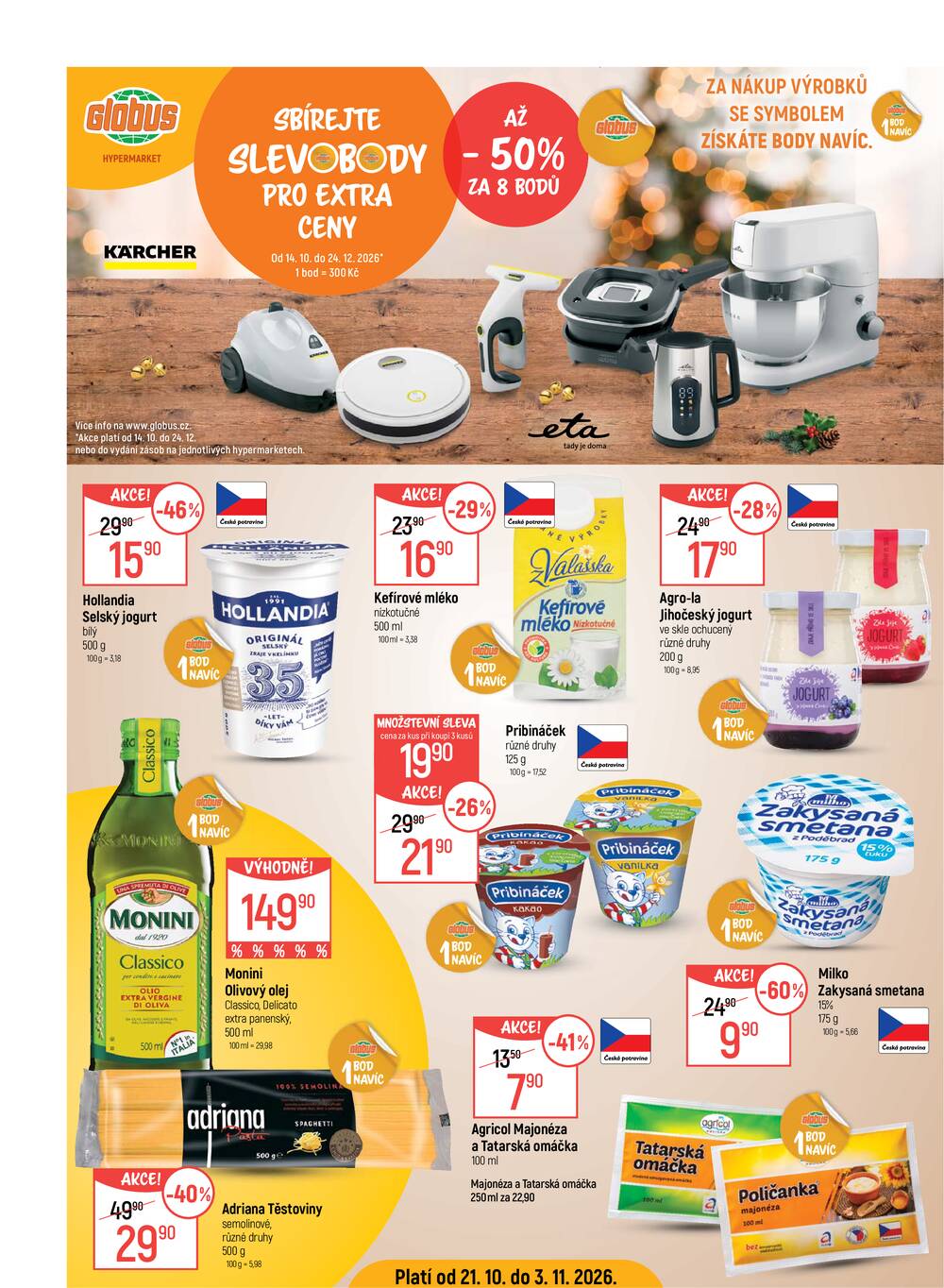Akční leták Globus 21.10. - 27.10.2026 - Globus Opava