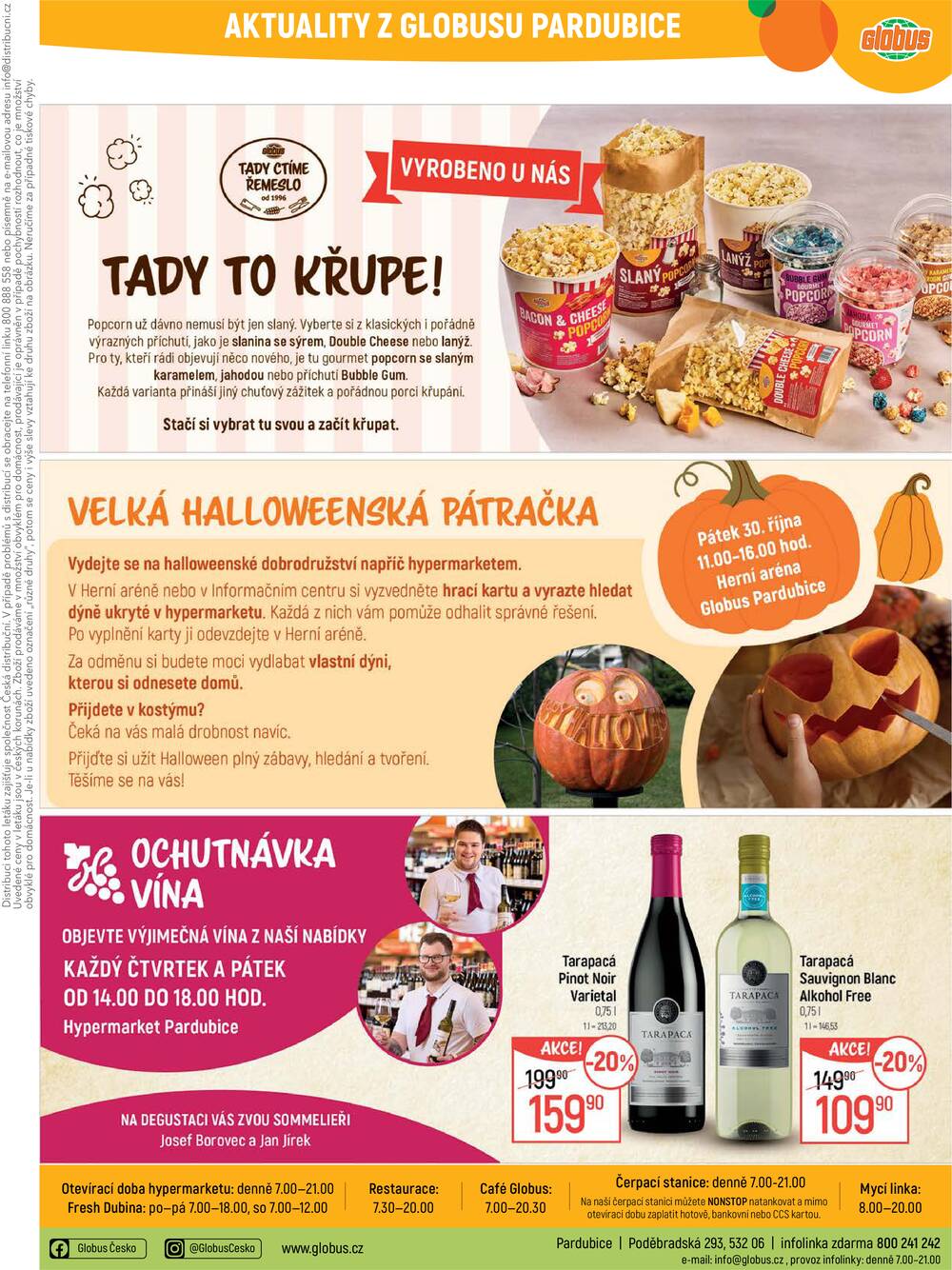 Akční leták Globus 21.10. - 27.10.2026 - Globus Pardubice