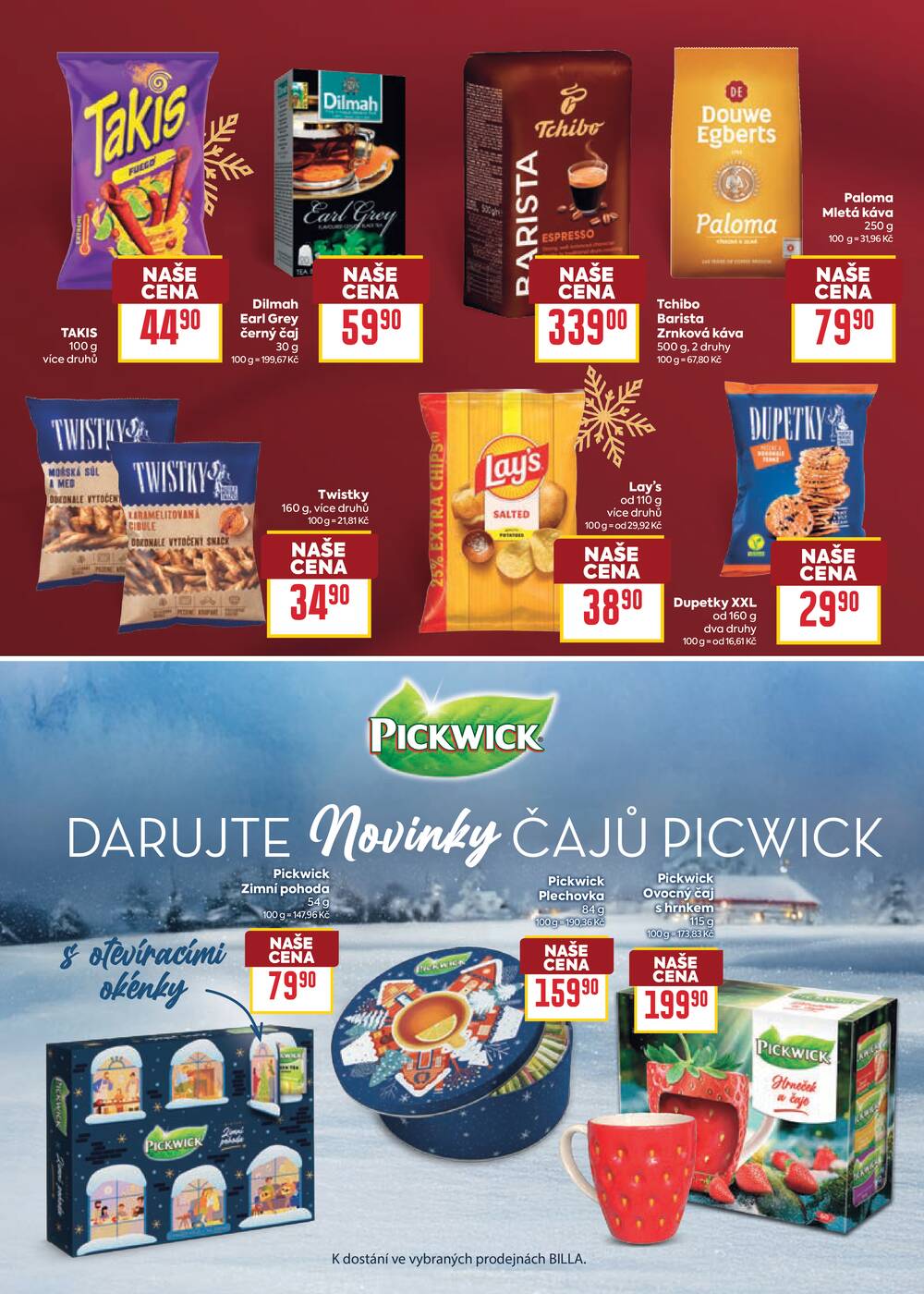 Billa katalog Vánoce od 21.10. do 10.11.2026