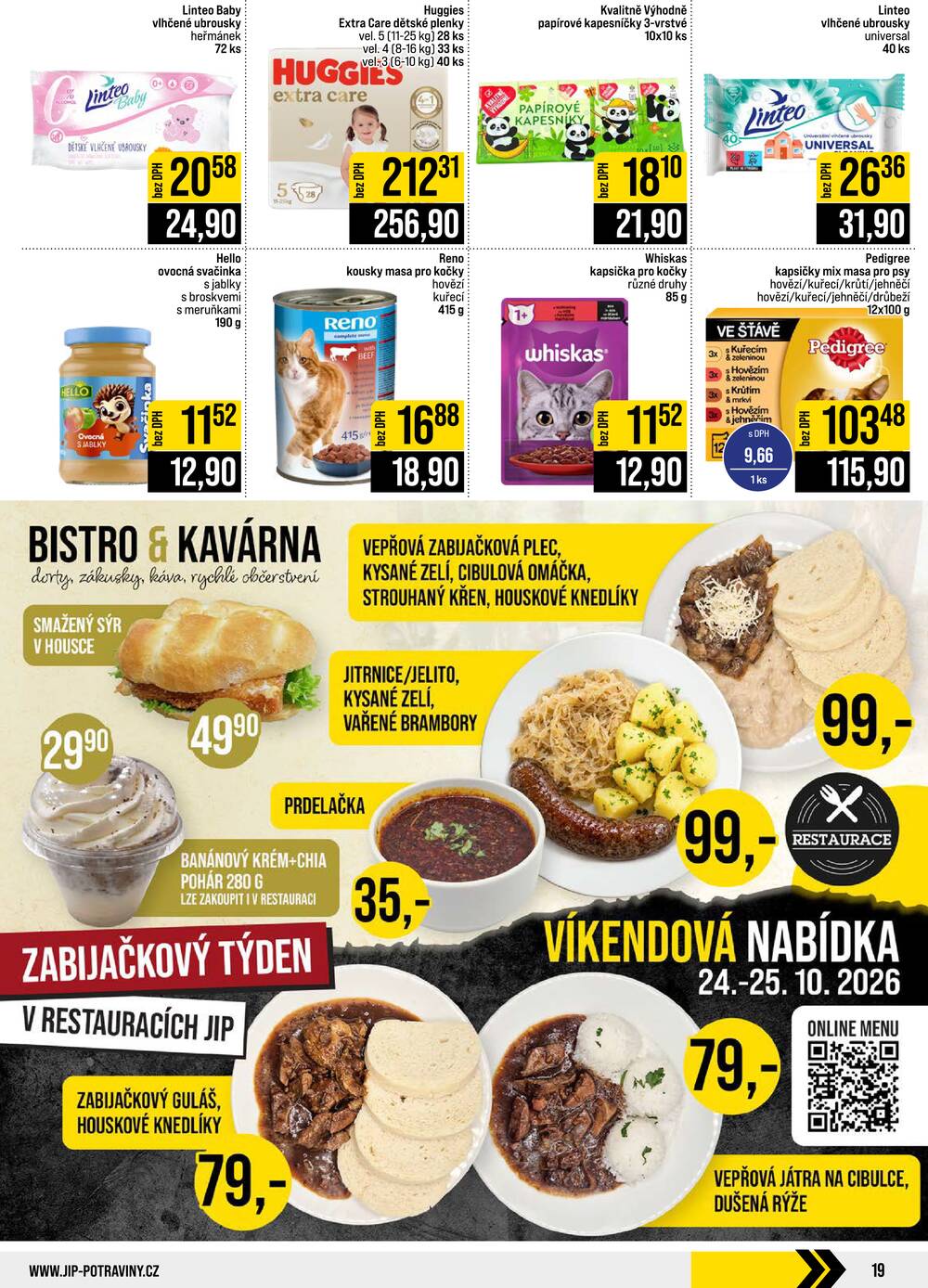 Leták JIP - JIP Cash & Carry České Budějovice, Most, Náchod, Polička, Sušice a Svoboda nad Úpou od 21.10. do 27.10.2026 - strana 19