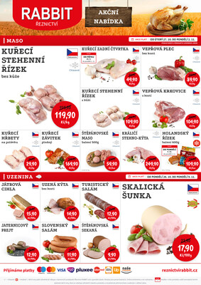 RABBIT řeznictví : 2 letáky