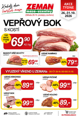 leták ZEMAN maso-uzeniny