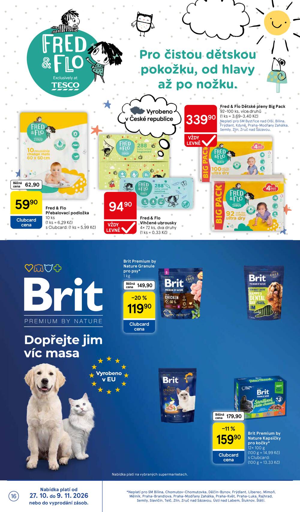 Tesco supermarkety od 29.10. do 3.11.2026
