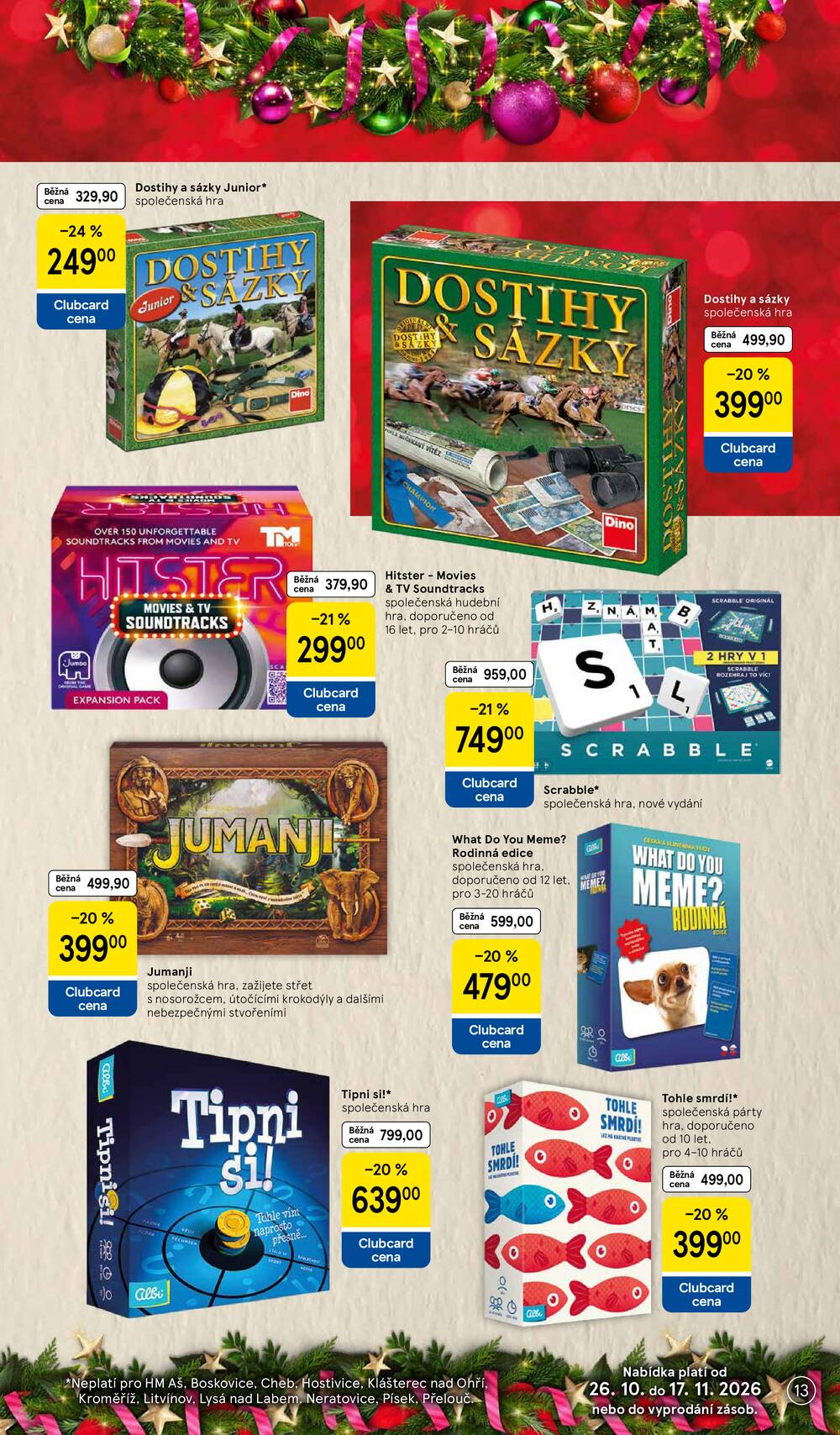 Tesco SPECIÁL hypermarkety  od 26.10. do 17.11.2026