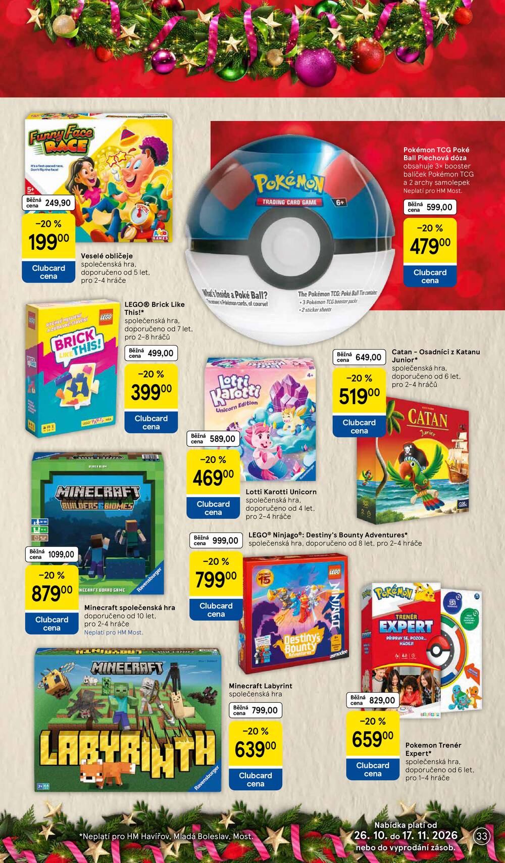 Tesco SPECIÁL hypermarkety  od 26.10. do 17.11.2026