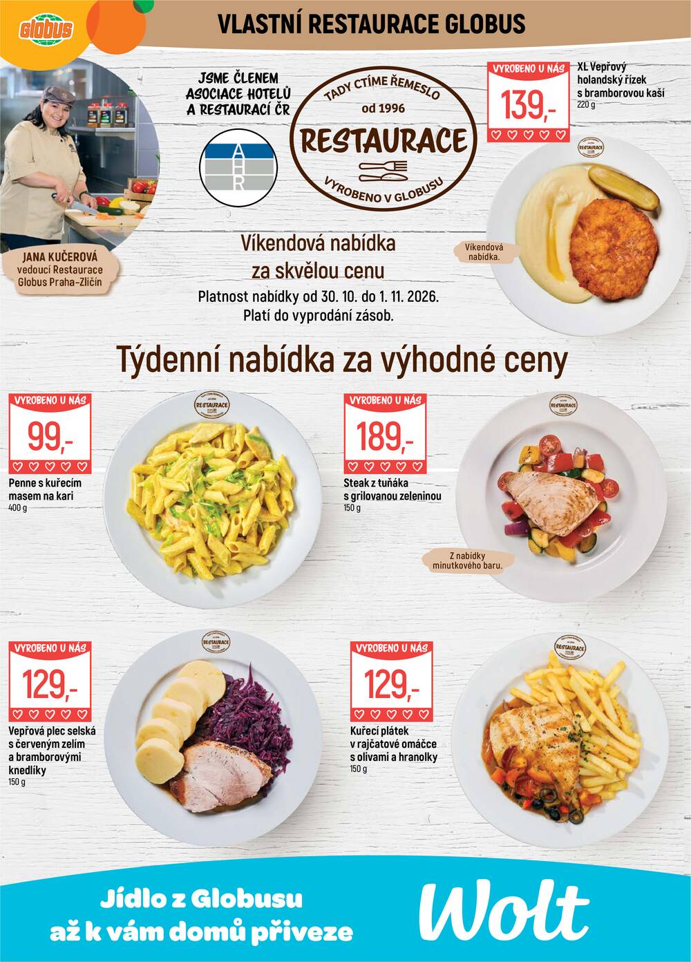 Akční leták Globus 27.10. - 3.11.2026 - Globus Praha - Zličín