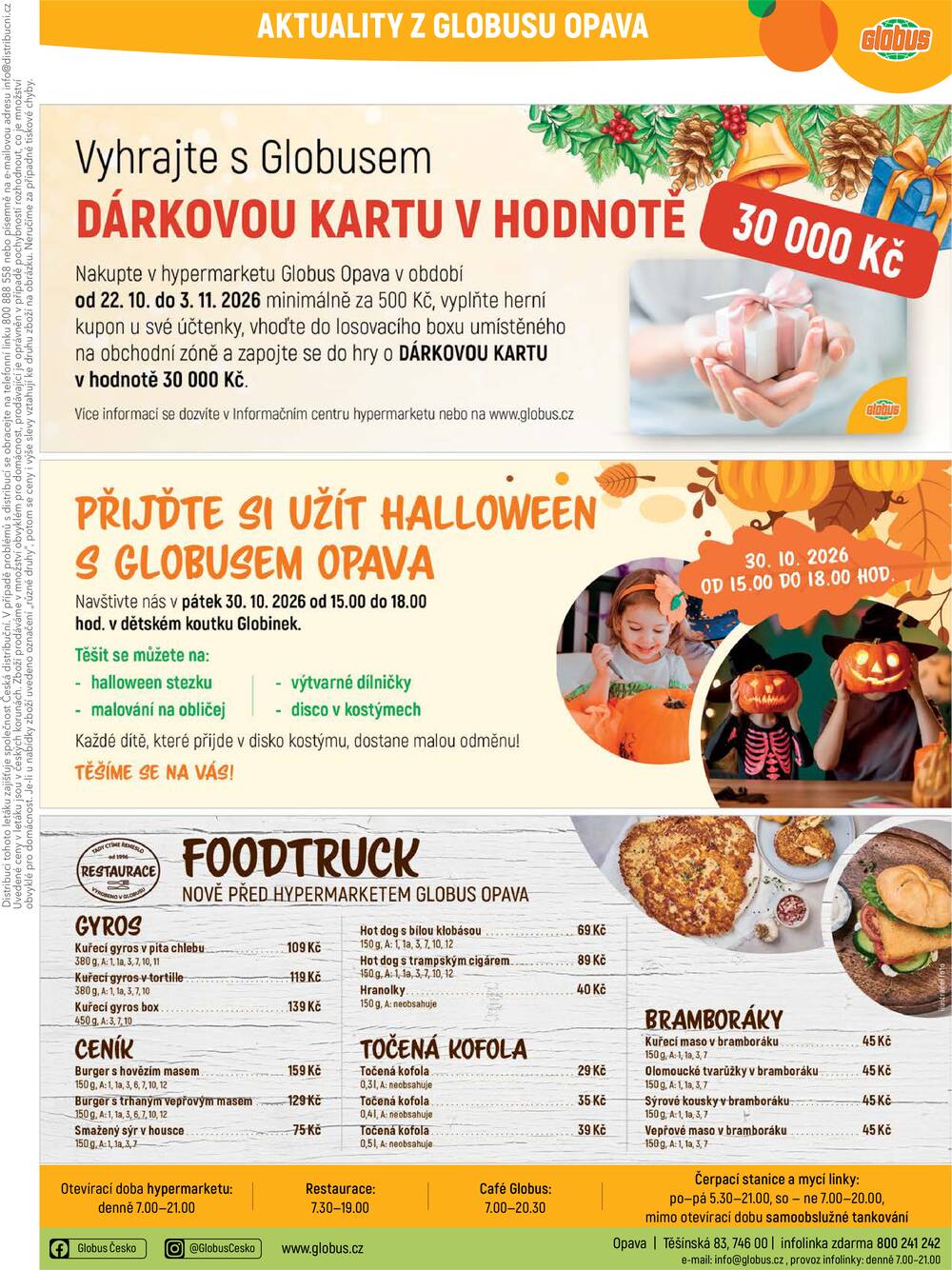 Akční leták Globus 27.10. - 3.11.2026 - Globus Opava