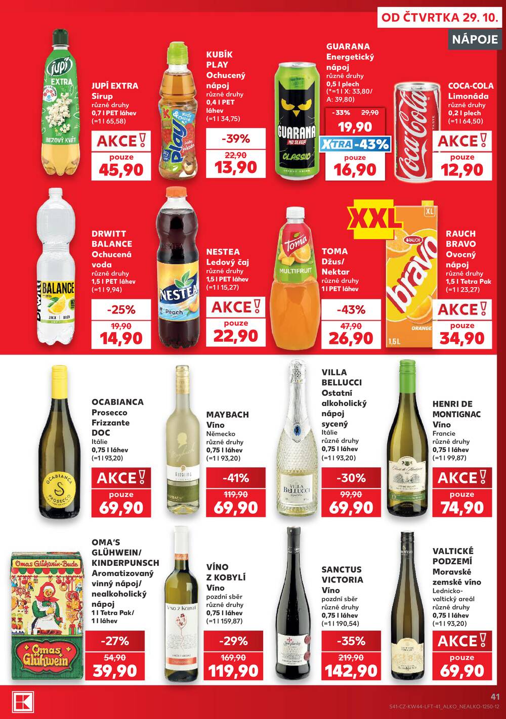 Leták Kaufland - Kaufland 29.10. - 3.11. - Kaufland Praha Čestlice - strana 41
