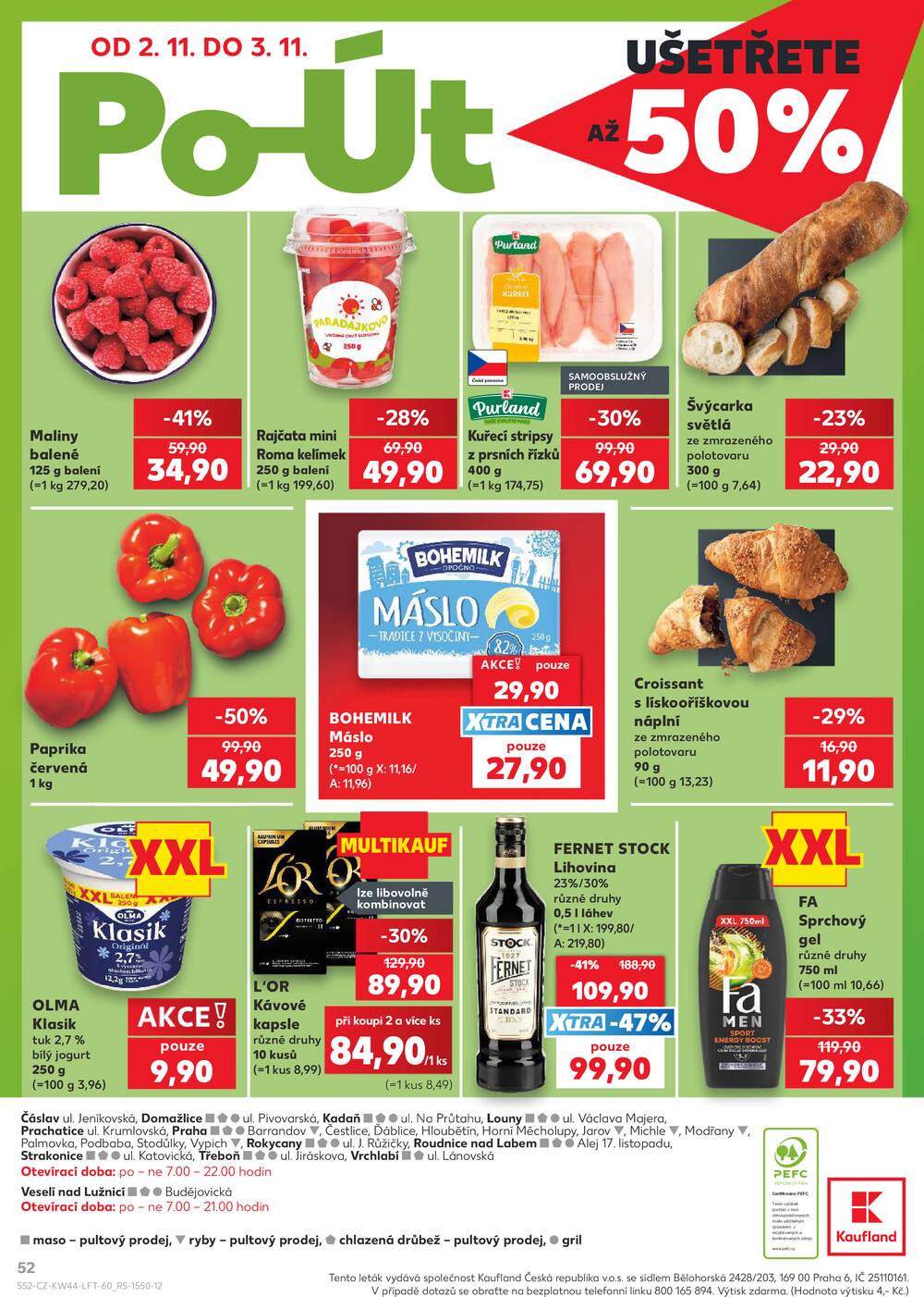 Kaufland 29.10. - 3.11. - Kaufland - Praha 12 (Modřany)