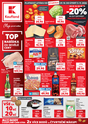 Leták Kaufland 29.10. - 3.11. - Kaufland - Ostrava - Moravská Ostrava