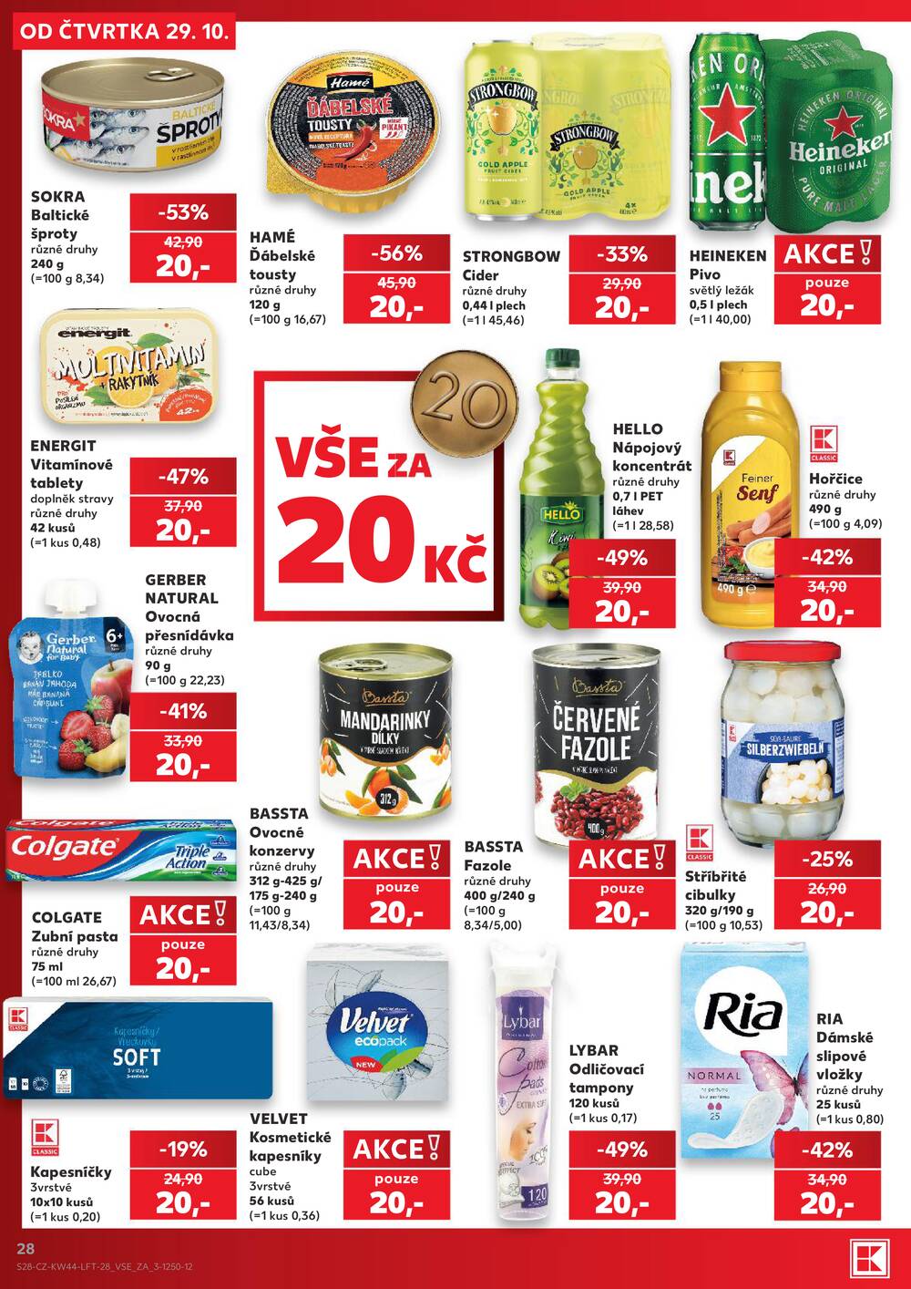 Kaufland 29.10. - 3.11. - Kaufland - Plzeň - Košutka