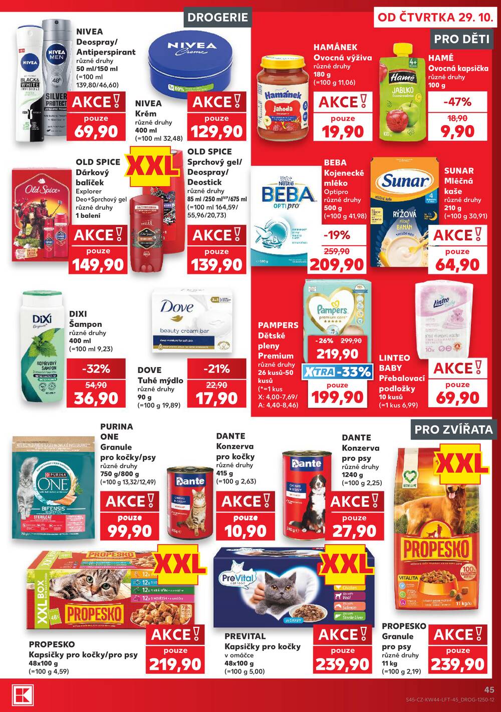 Kaufland 29.10. - 3.11. - Kaufland - Plzeň - Košutka