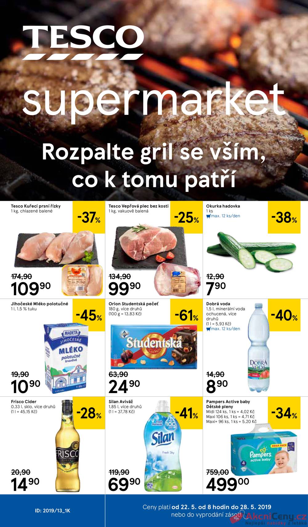 Tesco supermarkety od 22.5. do 28.5.2019