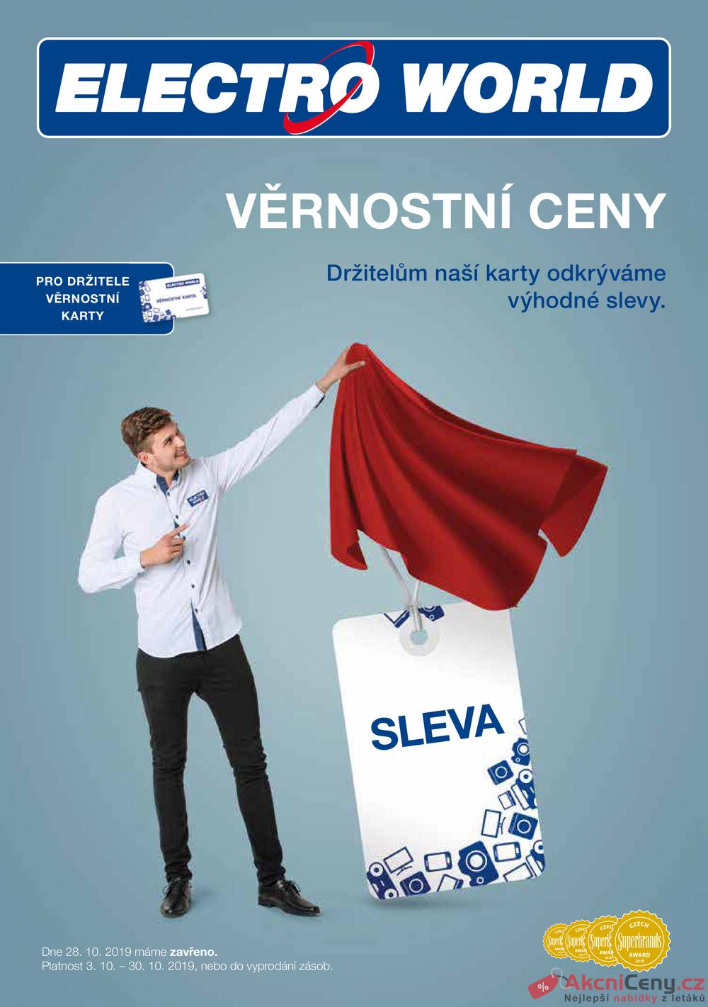 Leták Electro World - Electro World od 3.10. do 30.10.2019 - strana 1 Leták Electro World - Electro World od 3.10. do 30.10.2019 - strana 1
