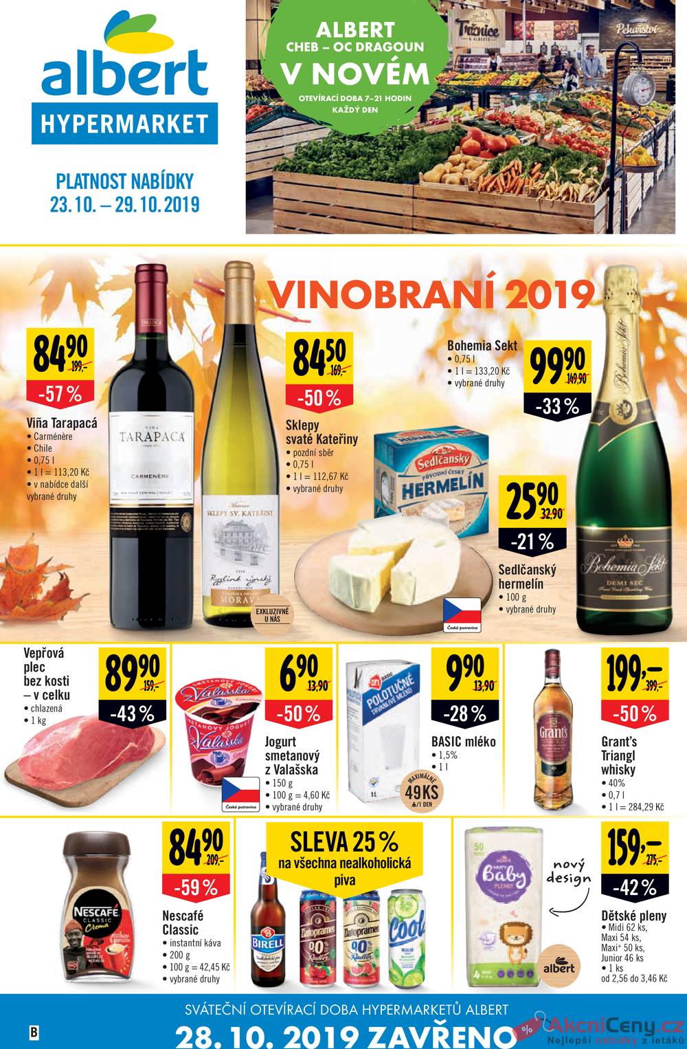 Albert Hypermarket 23.10. - 29.10. Cheb - OC Dragoun