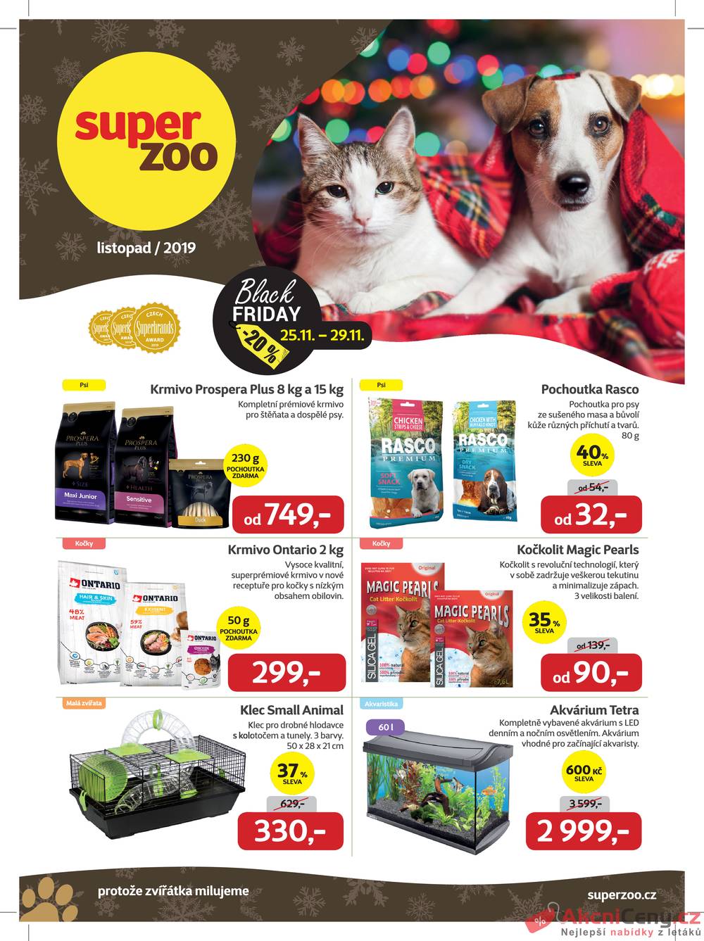 Leták Super ZOO - Super ZOO od 1.11. do 30.11.2019 - strana 1 Leták Super ZOO - Super ZOO od 1.11. do 30.11.2019 - strana 1