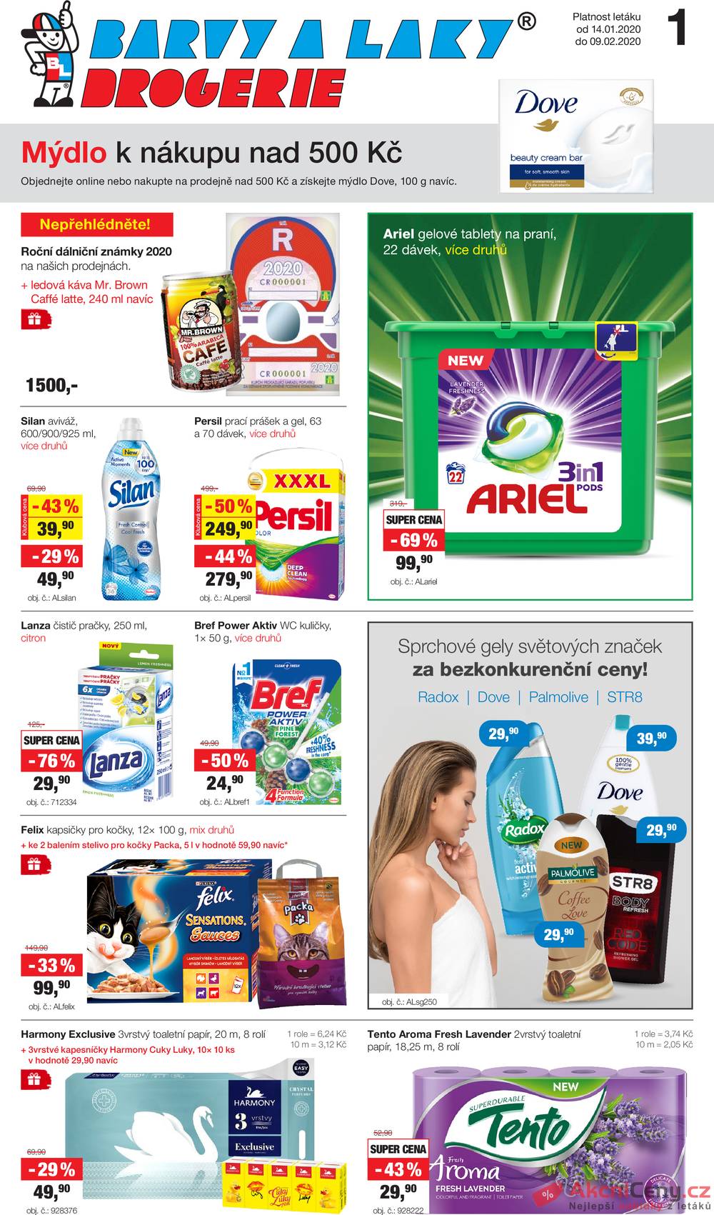 Leták Barvy a laky drogerie - Barvy a laky drogerie od 14.1. do 9.2.2020 - strana 1 Leták Barvy a laky drogerie - Barvy a laky drogerie od 14.1. do 9.2.2020 - strana 1